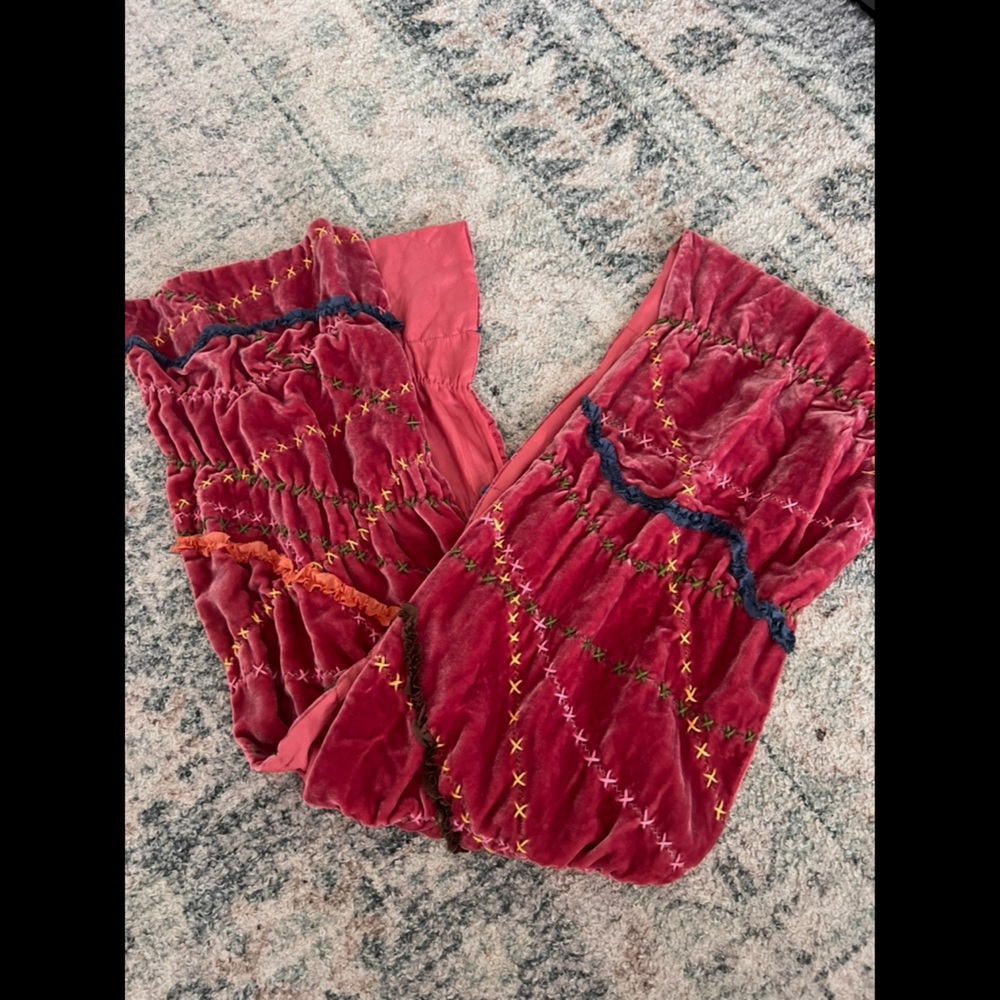 Elizabeth Gillette NYC  garnet hill silk scarf